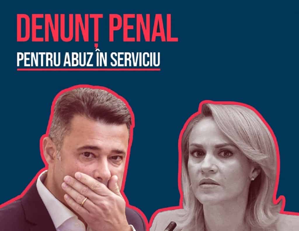 Denunț penal pentru Gabriela Firea și Daniel Florea