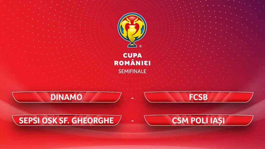 Semifinale Cupa României la fotbal - Avem derby de România. Tragerea la sorți