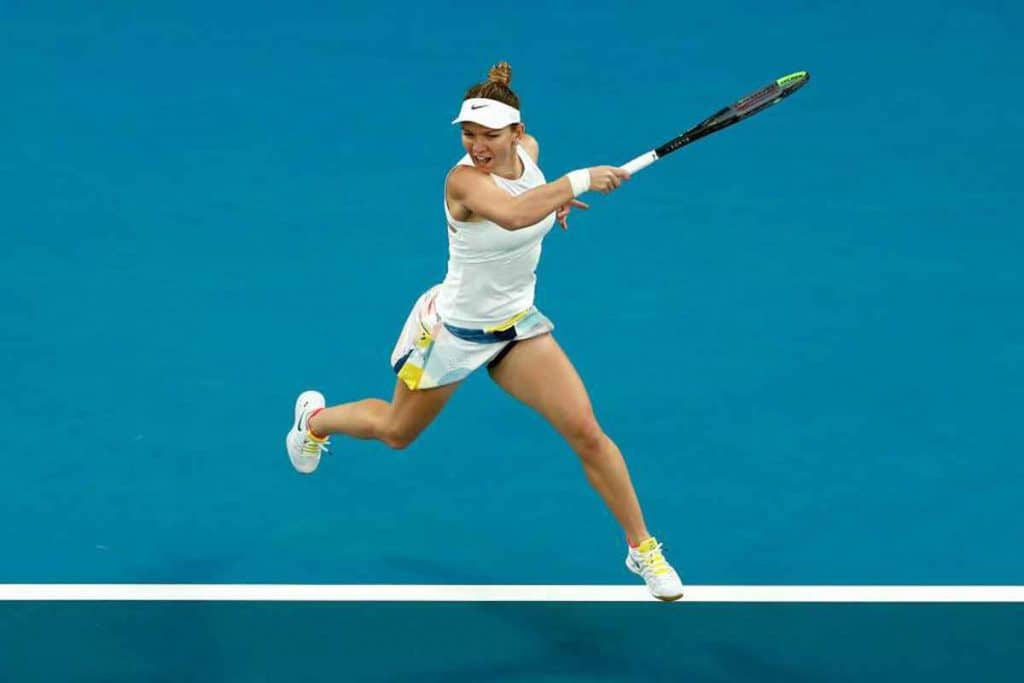 Simona Halep în meci