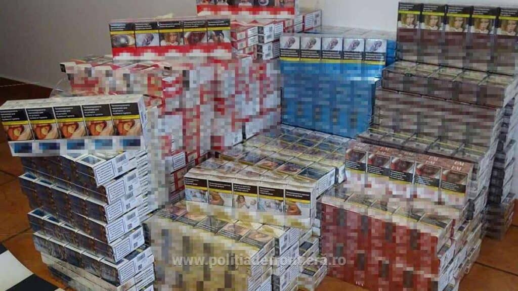 Captură țigări de contrabandă
