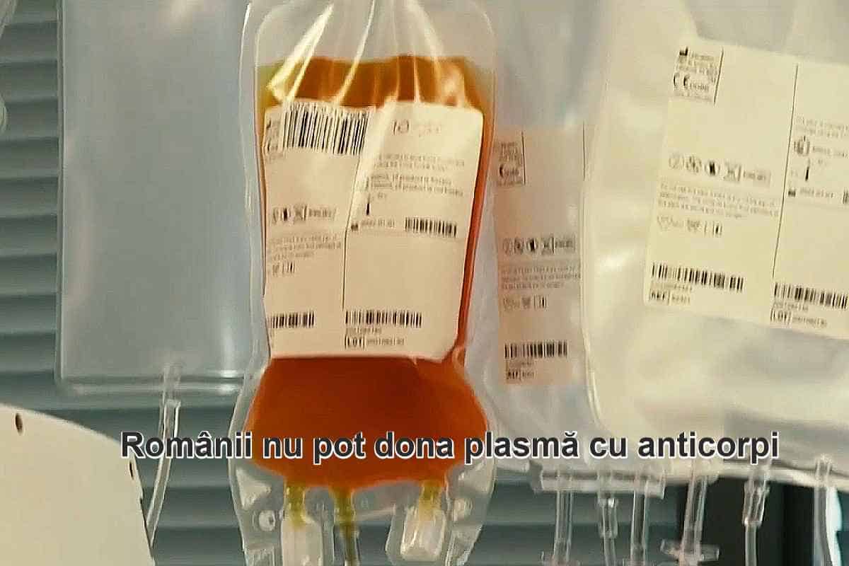 Românii nu pot dona plasmă cu anticorpi din cauza birocrației