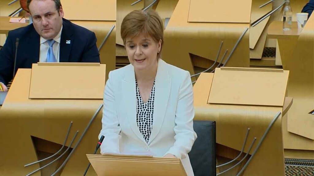 Premierul scoţian Nicola Sturgeon anunță un proiect de lege cu privire la organizarea unui nou referendum asupra independenţei Scoţiei.