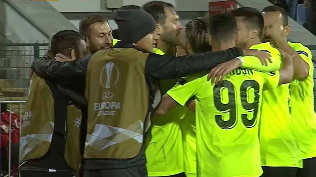 CFR Cluj - ŢSKA Sofia rezultat final în prima partidă din grupele Ligii Europa