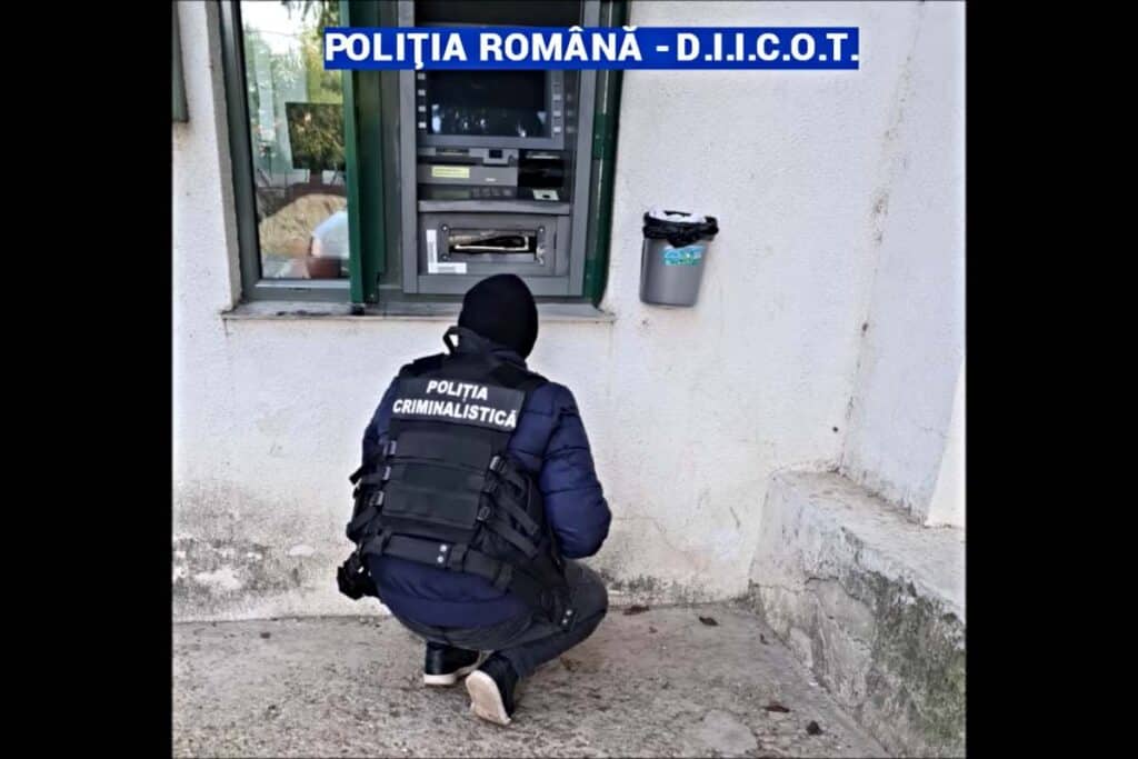 Hoții din bancomate: Cum acționau cei 4 indivizi prinşi în flagrant când încercau să detoneze un bancomat - VIDEO