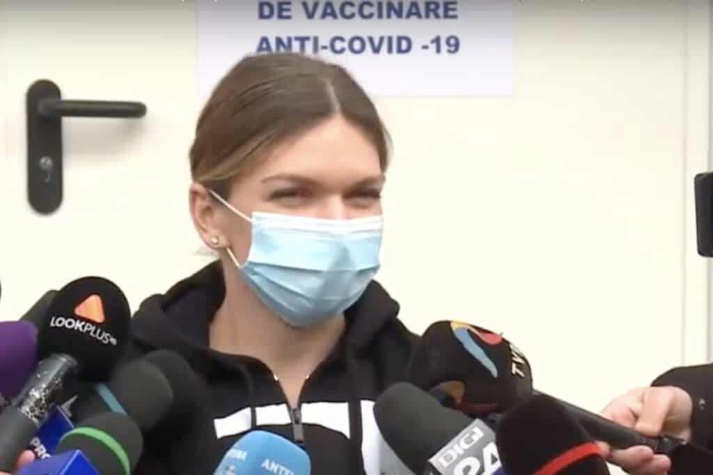 Simona Halep s-a vaccinat anti-COVID la Institutul Cantacuzino