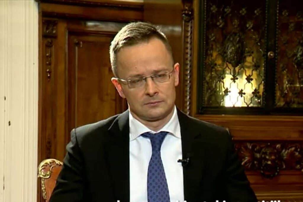 Peter Szijjarto, ministrul de Externe al Ungariei. captură video Digi 24