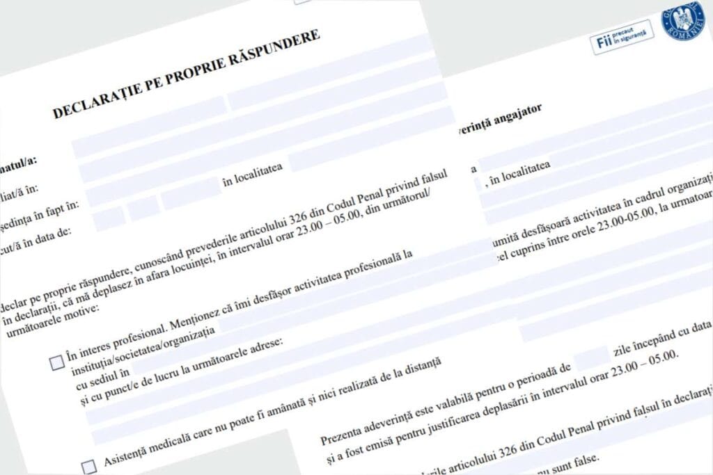 Model adeverinţă de la angajator, dar declaraţia pe proprie răspundere - Descarcă aici