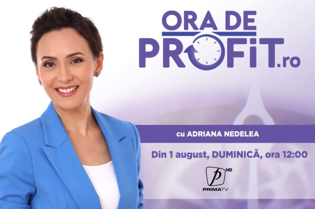 De duminică, la Prima TV, emisiune economică prezentată de Adriana Nedelea. Ministrul Claudiu Năsui, primul invitat