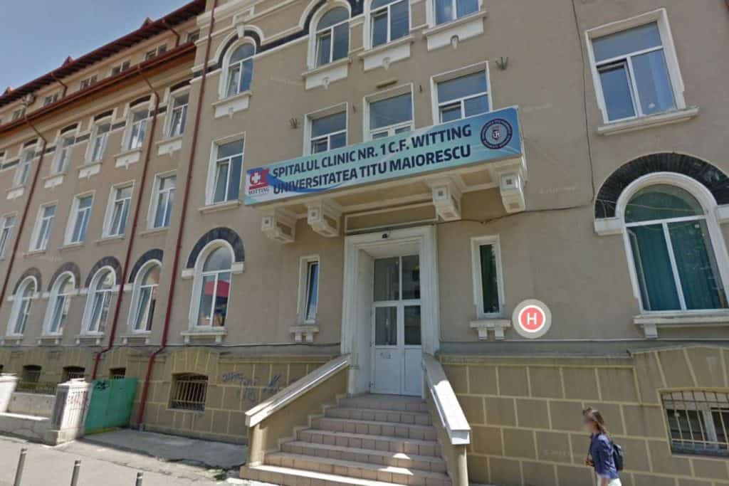 Focar de Covid Spitalul Witting din Capitală. foto: captura Google Maps