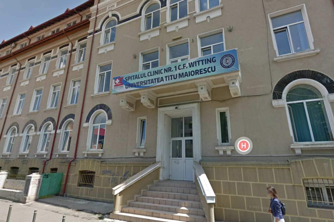 Focar de Covid Spitalul Witting din Capitală. foto: captura Google Maps
