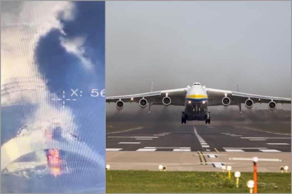 Avionul GIGANT Antonov AN-225 Mriya a fost distrus de ruși. Sursa foto: colej stiripescurt