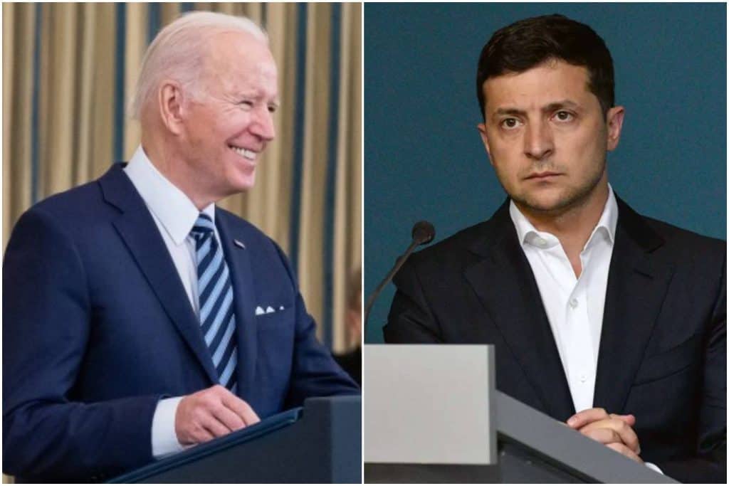 Discuție Biden - Zelenski: SUA vor răspunde "rapid şi hotărât" la o agresiune a Rusiei împotriva Ucrainei. Sursa foto: colaj arhiva