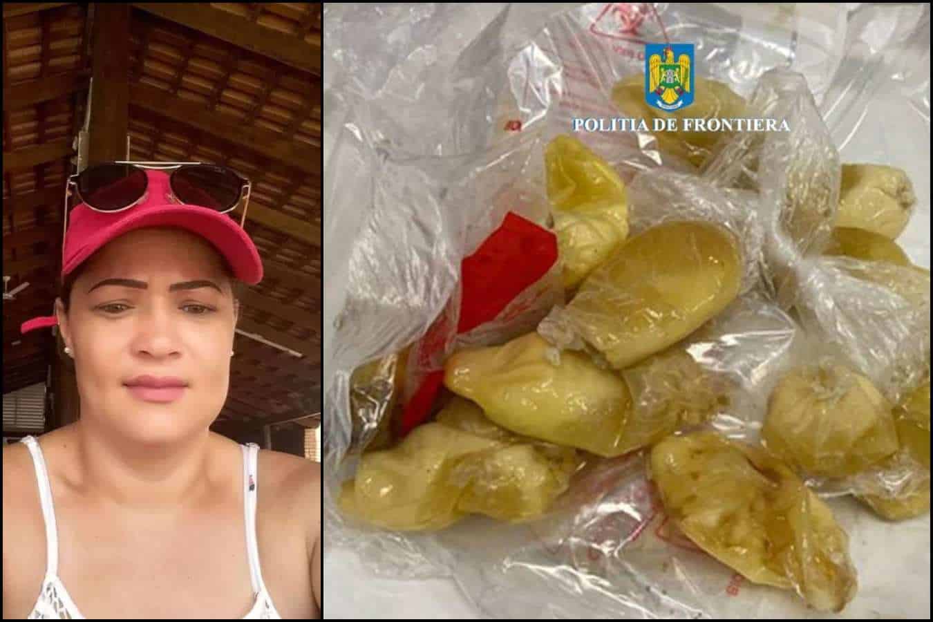 O turistă din Brazilia, prinsă cu cocaină în stomac, pe Aeroportul Otopeni. Polițiștii au așteptat 3 zile să elimine tot. Sursa foto: Poliția de Frontieră