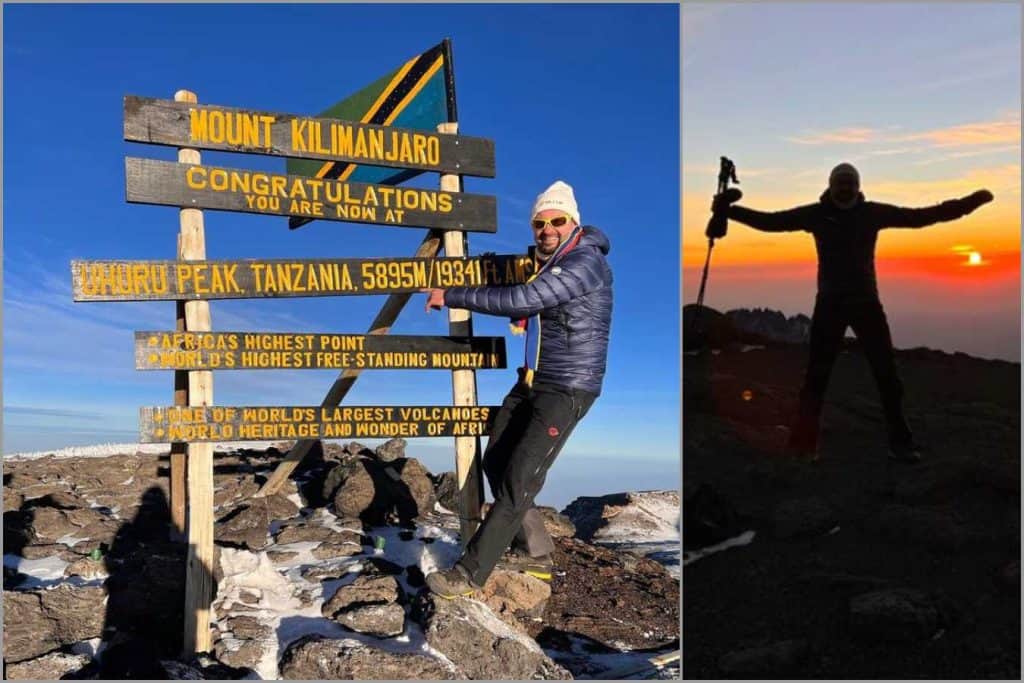 Românul Norris Măgeanu a cucerit Kilimanjaro!. Sursa foto: Norris Mageanu