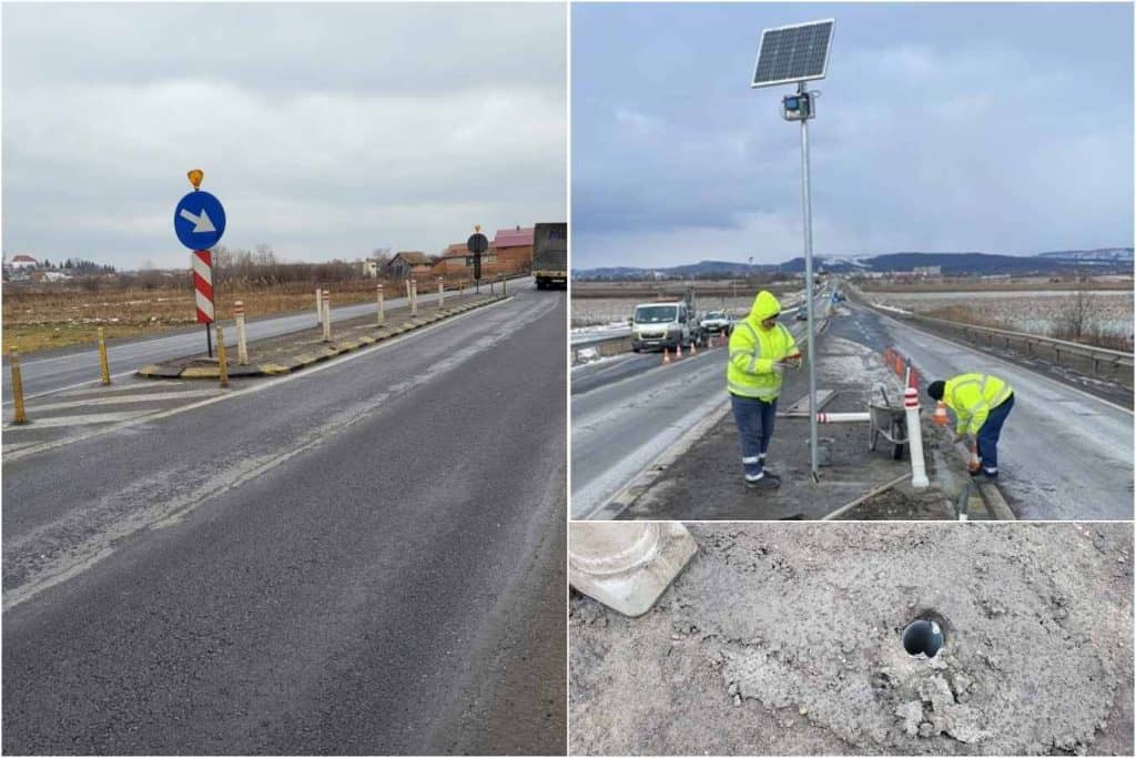 JAF la drumul mare: Panourile solare de pe DN1, furate după numai o săptămână. Sursa foto: DRDP Brasov