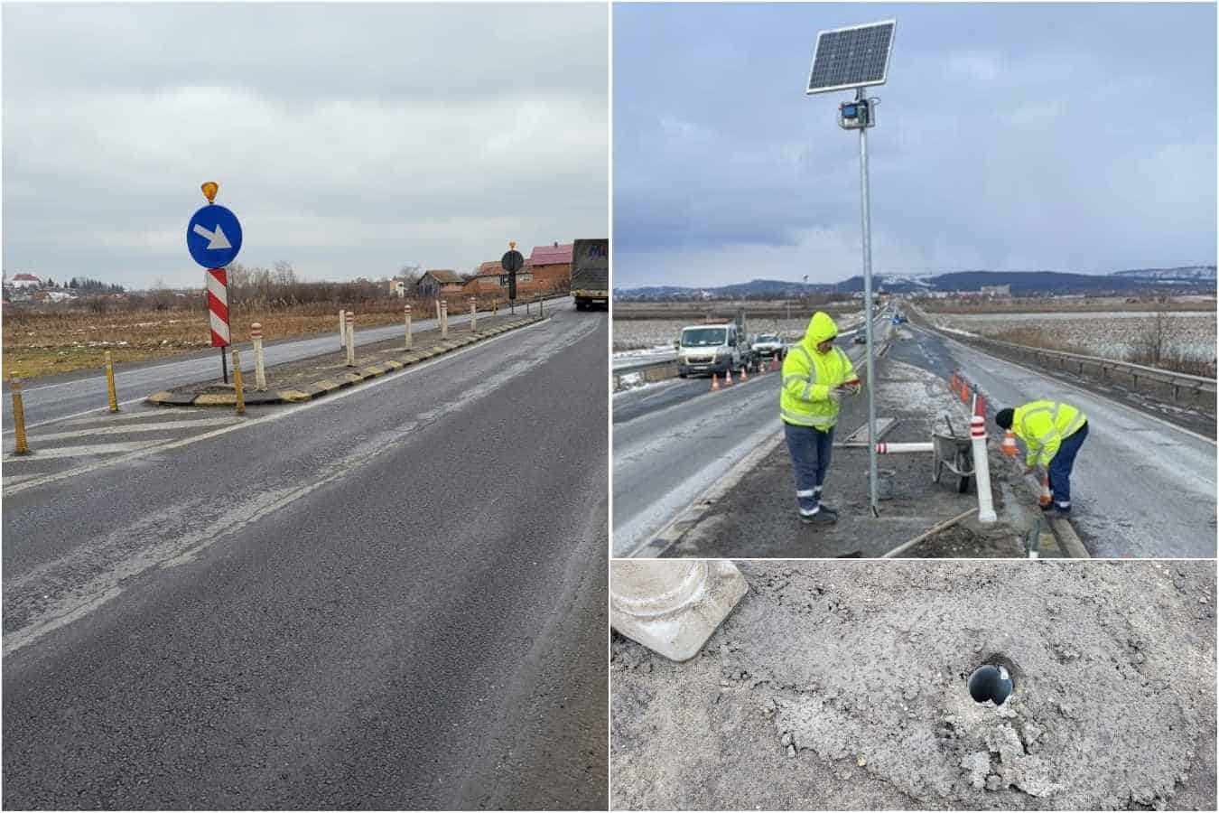 JAF la drumul mare: Panourile solare de pe DN1, furate după numai o săptămână. Sursa foto: DRDP Brasov