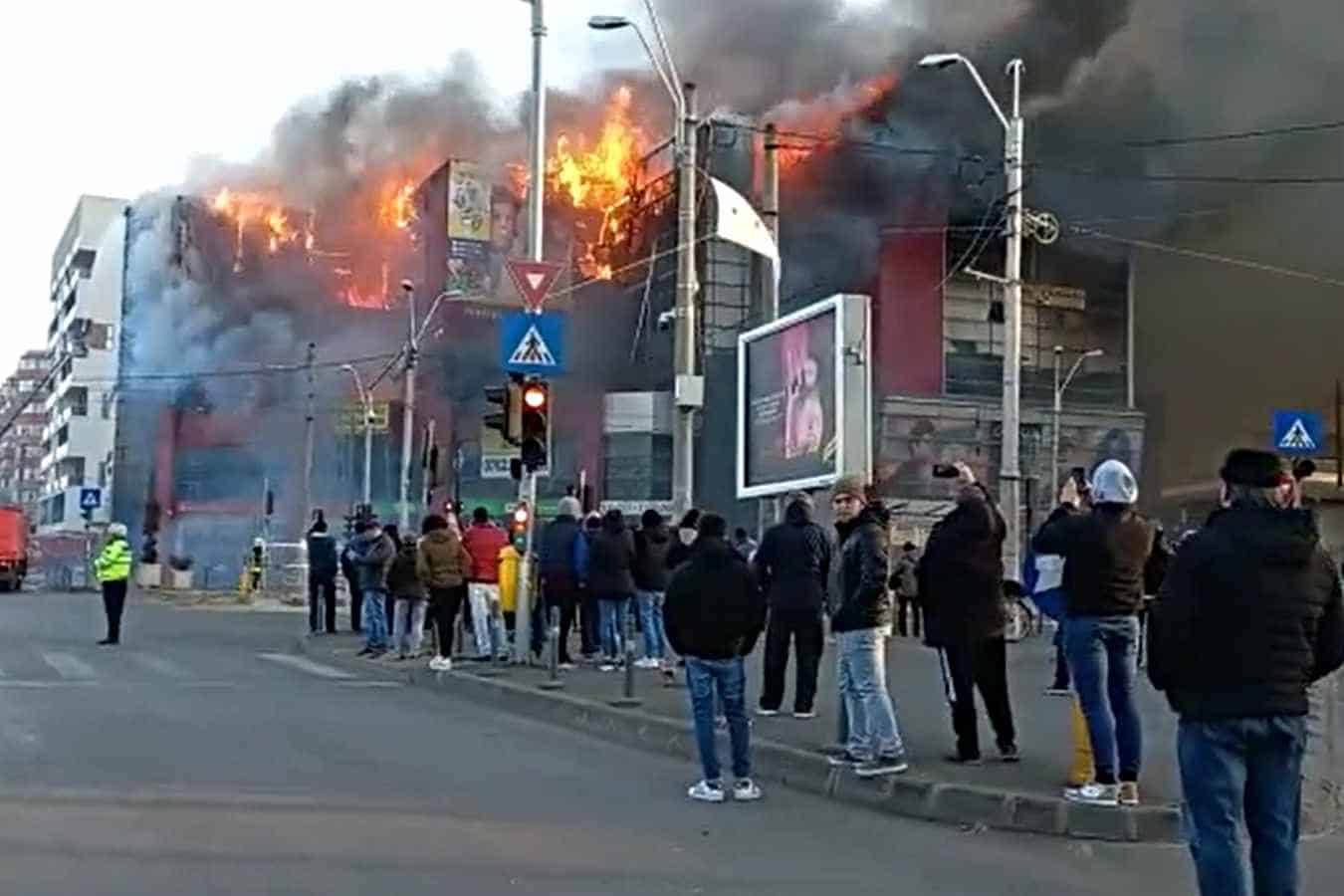Incendiu complexul Prosper. Foto: captura video