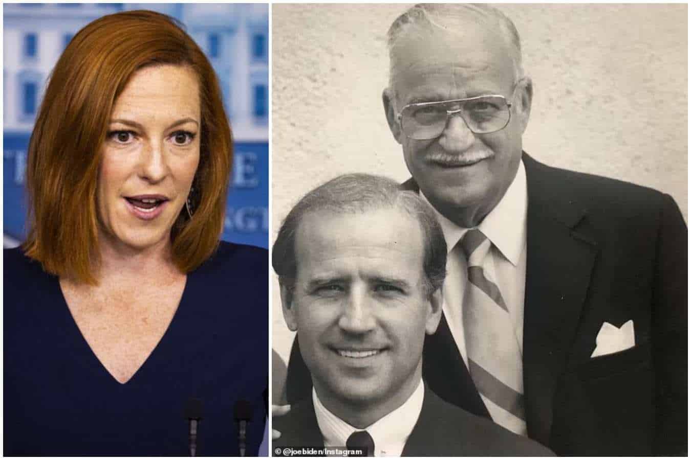 Jen Psaki a ridiculizat Moscova pentru sancționarea lui Joe Biden sr., taăl decedat al președintelui. Foto: Joe Biden jr./Instagram