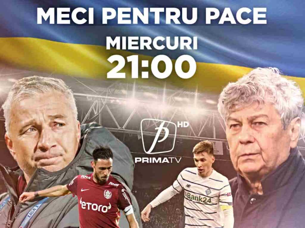 Astăzi, MECIUL PENTRU PACE CFR Cluj vs. Dinamo Kiev. Sursa foto: Prima Tv