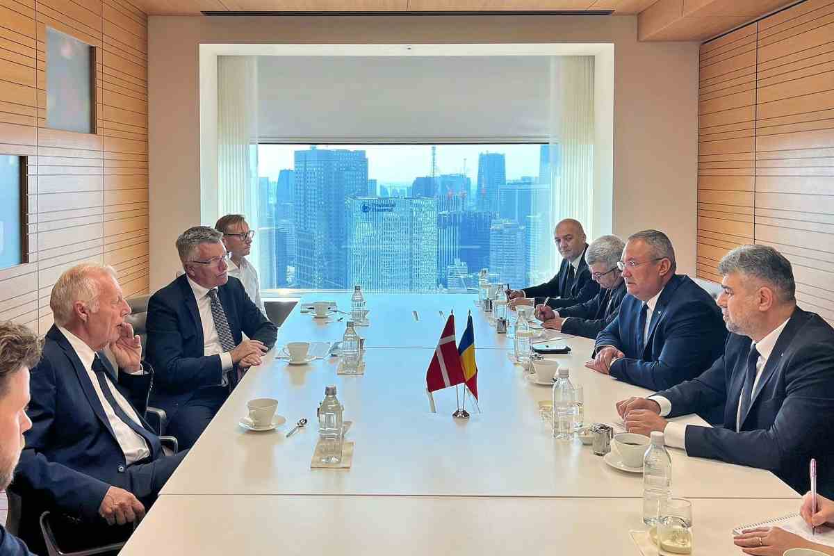 Nicolae Ciucă şi Marcel Ciolacu, întrevedere cu preşedintele Parlamentului din Danemarca