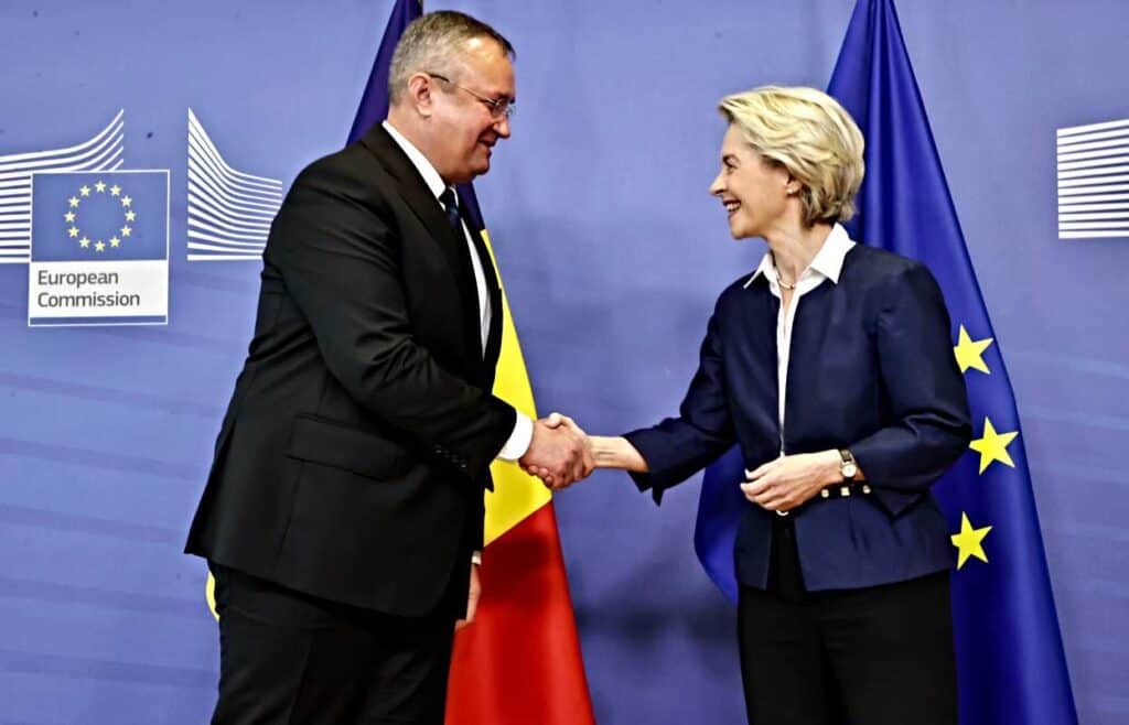 Nicolae Ciucă, discuții cu Ursula von der Leyen la Bruxelles