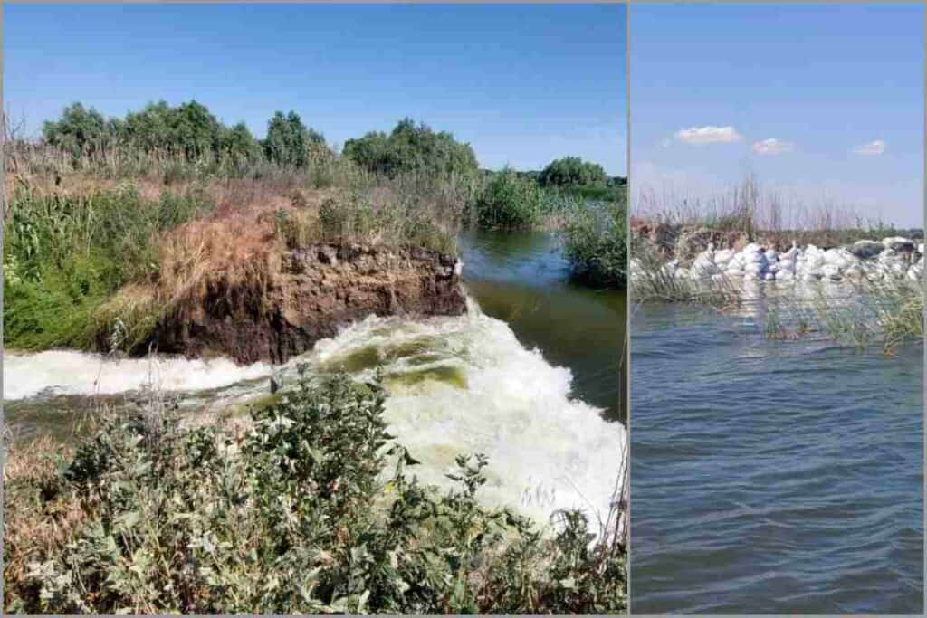 Un dig de protecţie s-a rupt, în zona Carasuhat