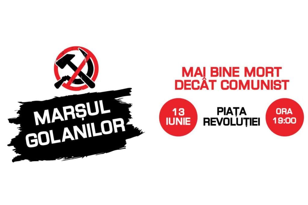 ”Marșul Golanilor – Mai bine mort, decât comunist”, la București