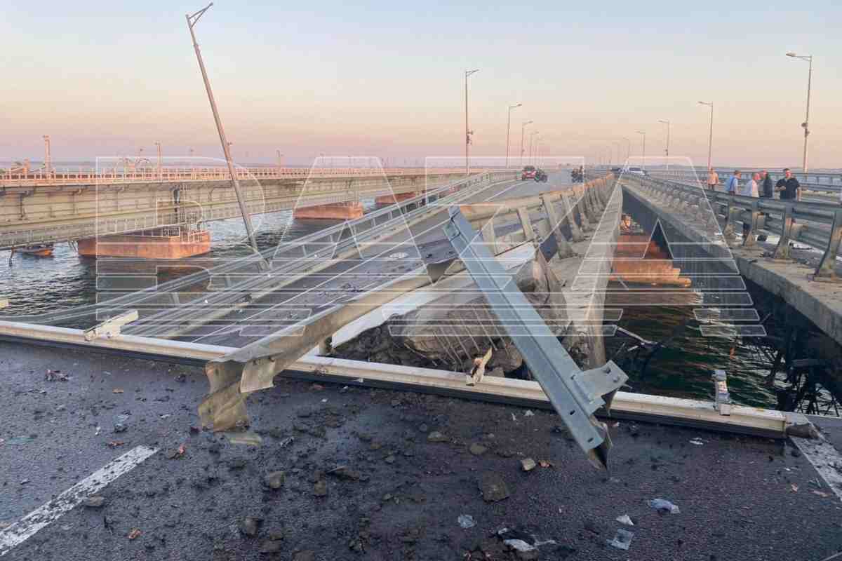 Podul Kerci avariat