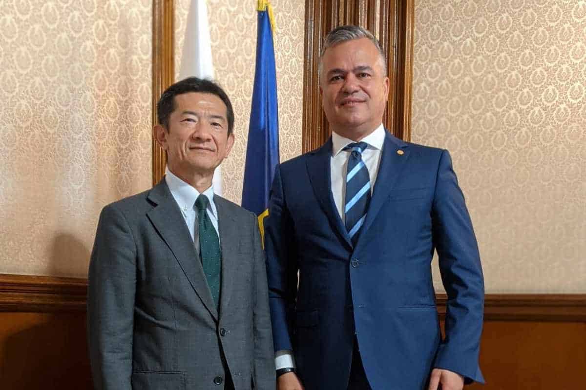 Ministrul Adrian Veștea s-a întâlnit cu Hiroshi Ueda