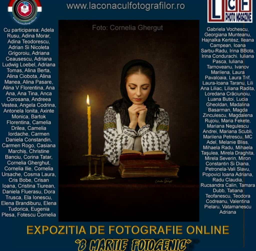 Expoziție de fotografie online ”8 Martie fotogenic” a grupului de fotografi ”La conacul Fotografilor”