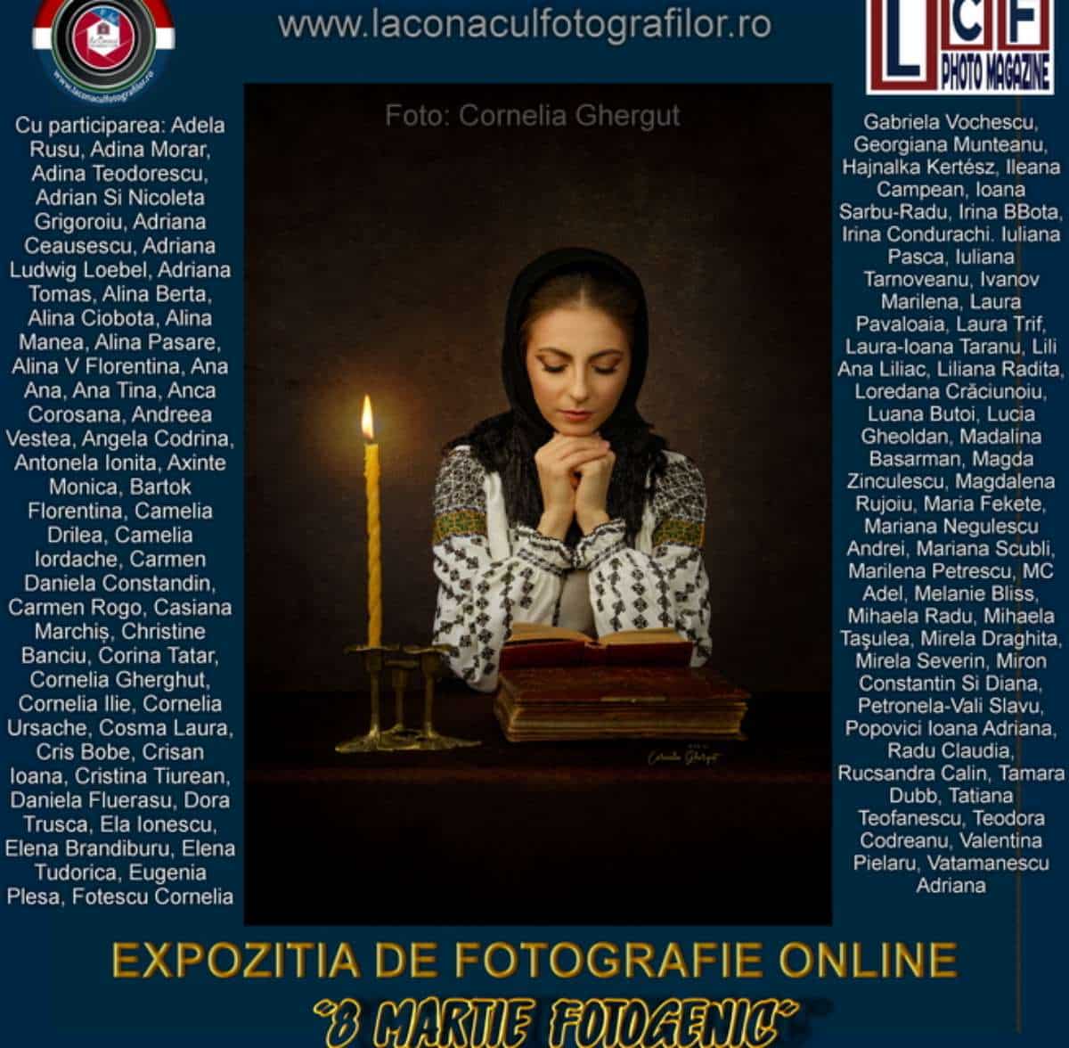 Expoziție de fotografie online ”8 Martie fotogenic” a grupului de fotografi ”La conacul Fotografilor”